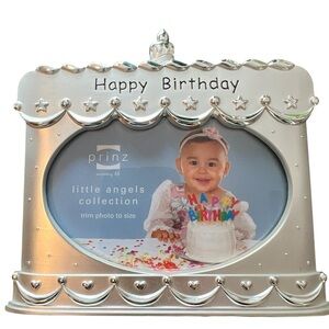 Prinz Silver Happy Birthday Picture Frame